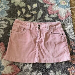 Y2K American Eagle Outfitters Pink Corduroy Mini Skirt